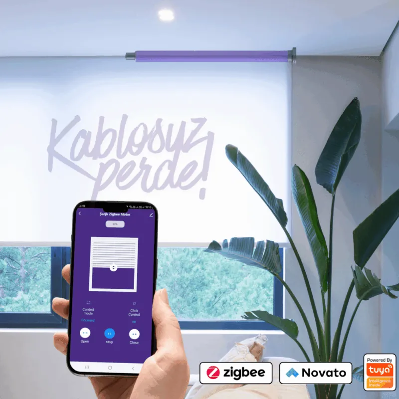 Tuya Çift Kuru Kontak Çıkışlı WiFi – RF Garaj – Kepenk Kontrolcüsü | Novato Elektronik tanıtım görseli 1