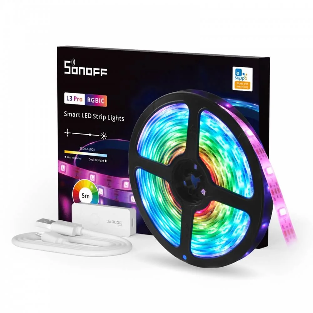 Sonoff L3 RGB 5M Pro Akıllı WiFi Led | Novato