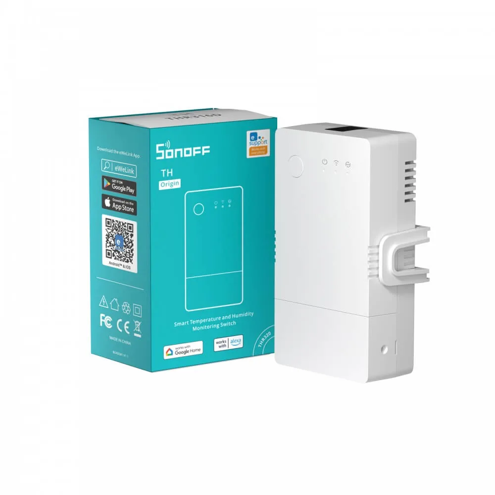 Sonoff TH20 R3 Origin - Sensör Girişli WiFi Röle | Novato