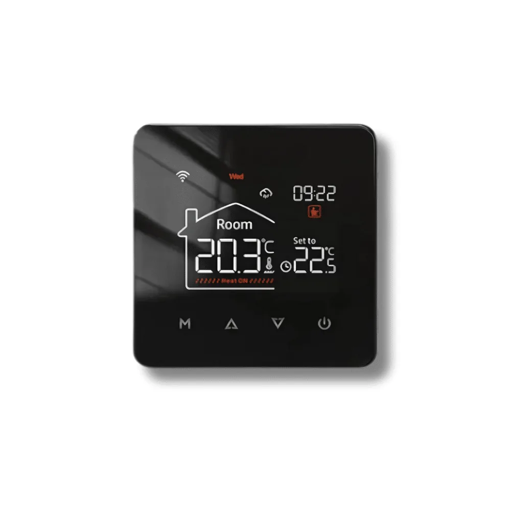 Tuya Smart Kablolu LCD Ekranlı WiFi Yerden Isıtma ve Kombi Termostatı | Novato Elektronik