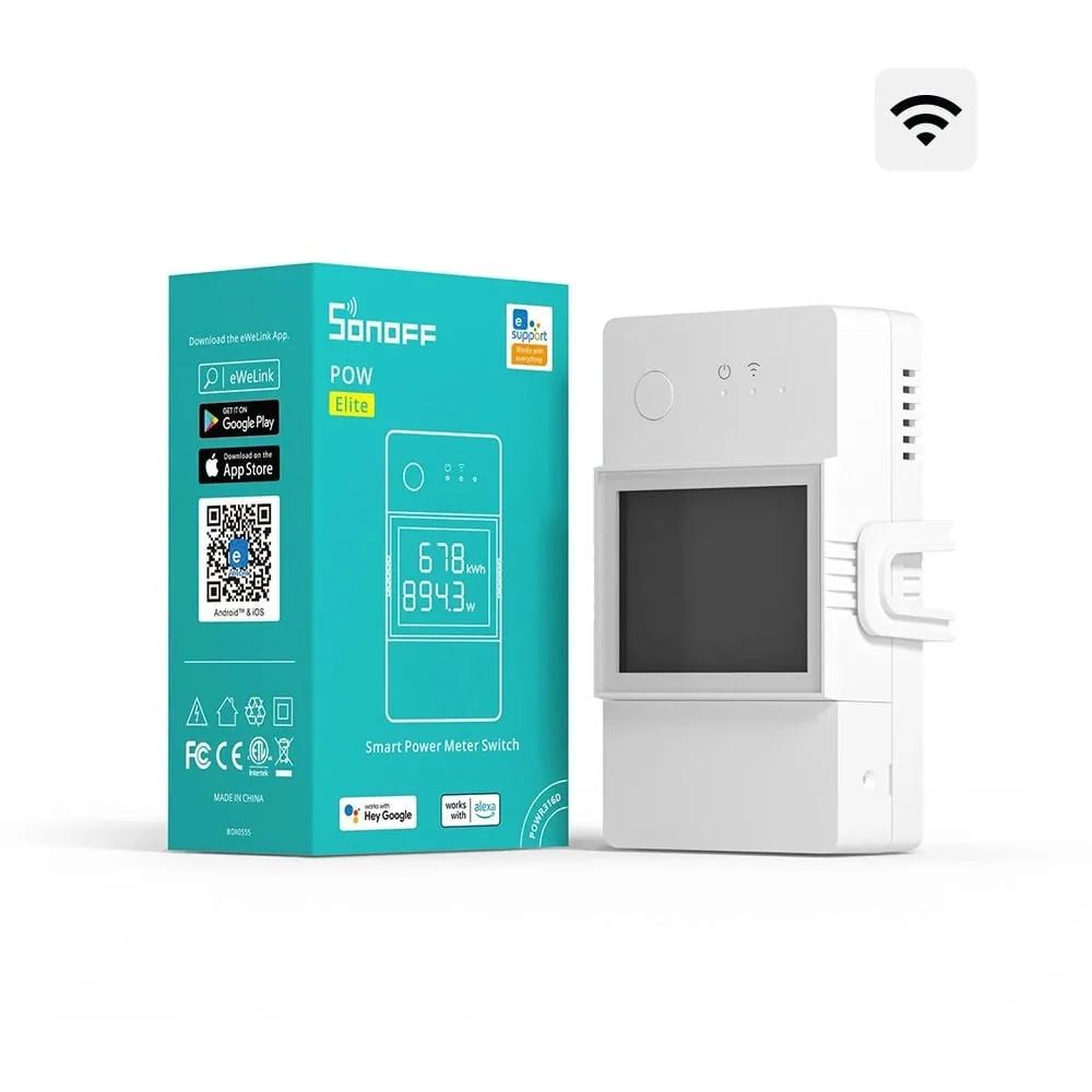 SONOFF Pow R3 20A Dijital Ekranlı Akıllı Enerji Ölçer Röle