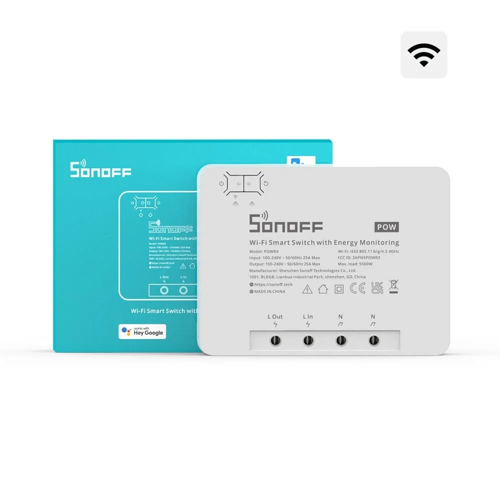 SONOFF Pow R3 25A Akıllı Enerji Ölçer Röle