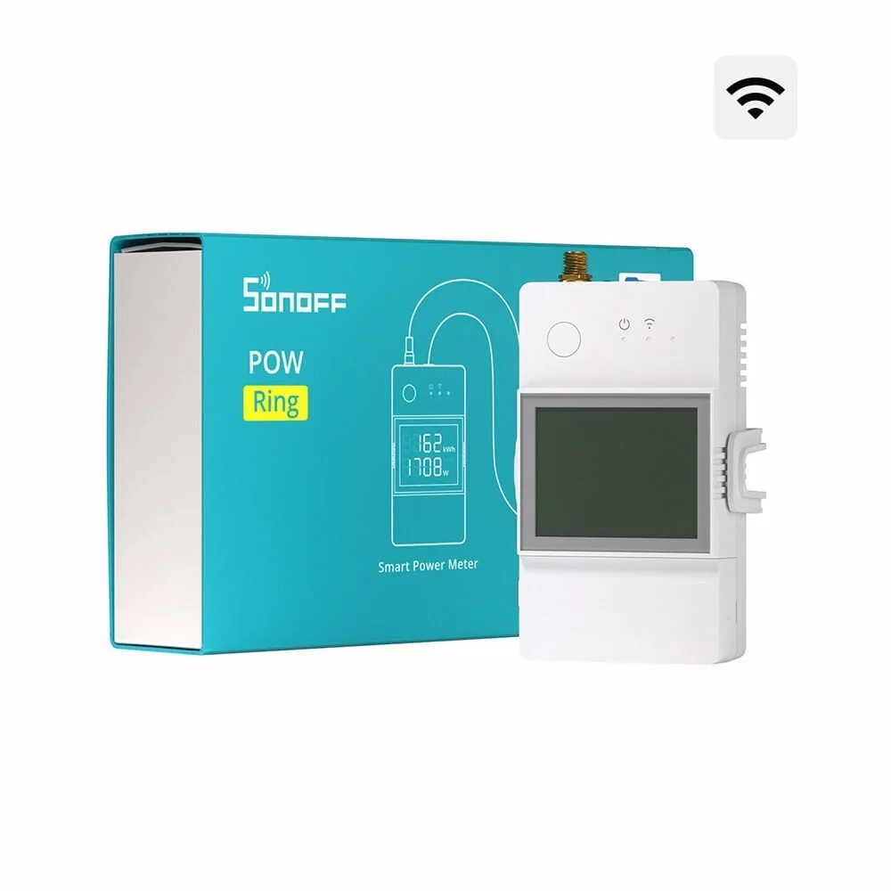 SONOFF Pow Ring Dijital Ekranlı Akıllı Enerji Ölçer Röle