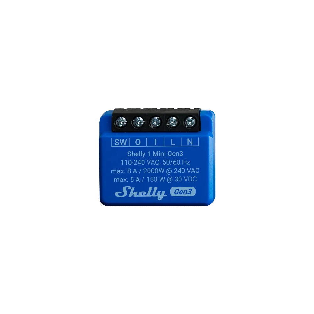 Shelly 1 Mini Gen3 List