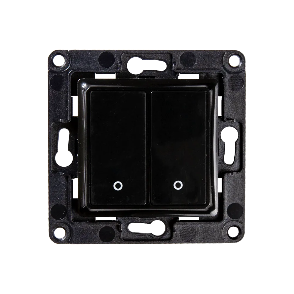 Shelly Wall Switch With 2 Buttons Black